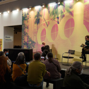 Lecture par Maja Thrane © Hervé Véronese / Centre Pompidou